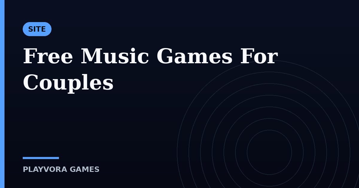 Free Music Games For Couples