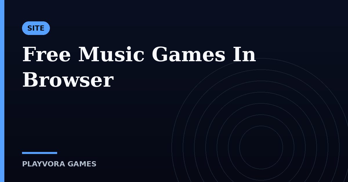 Free Music Games In Browser