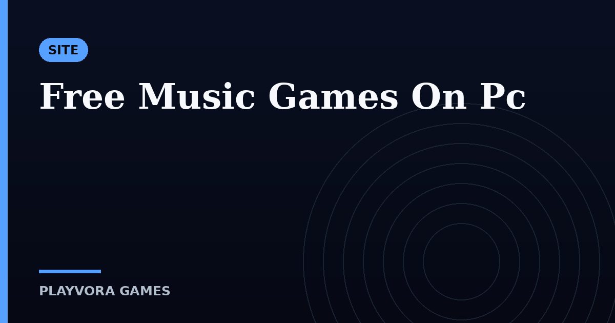 Free Music Games On Pc