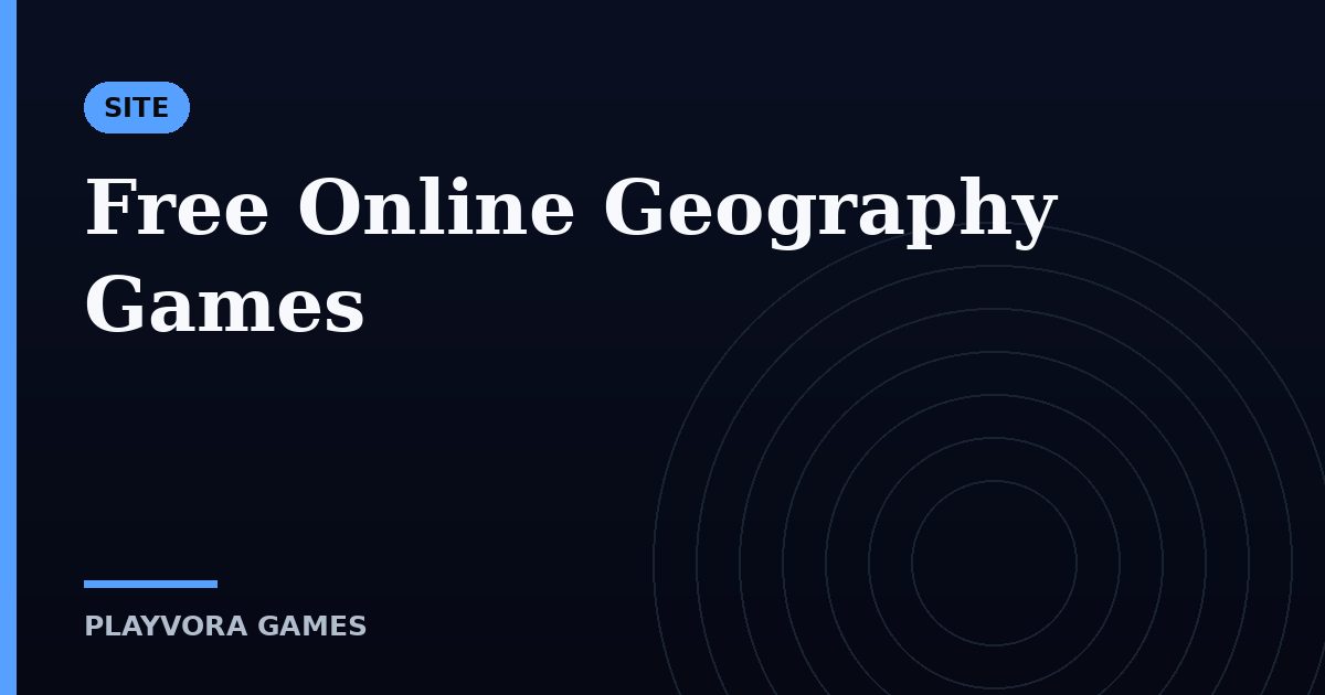 Free Online Geography Games