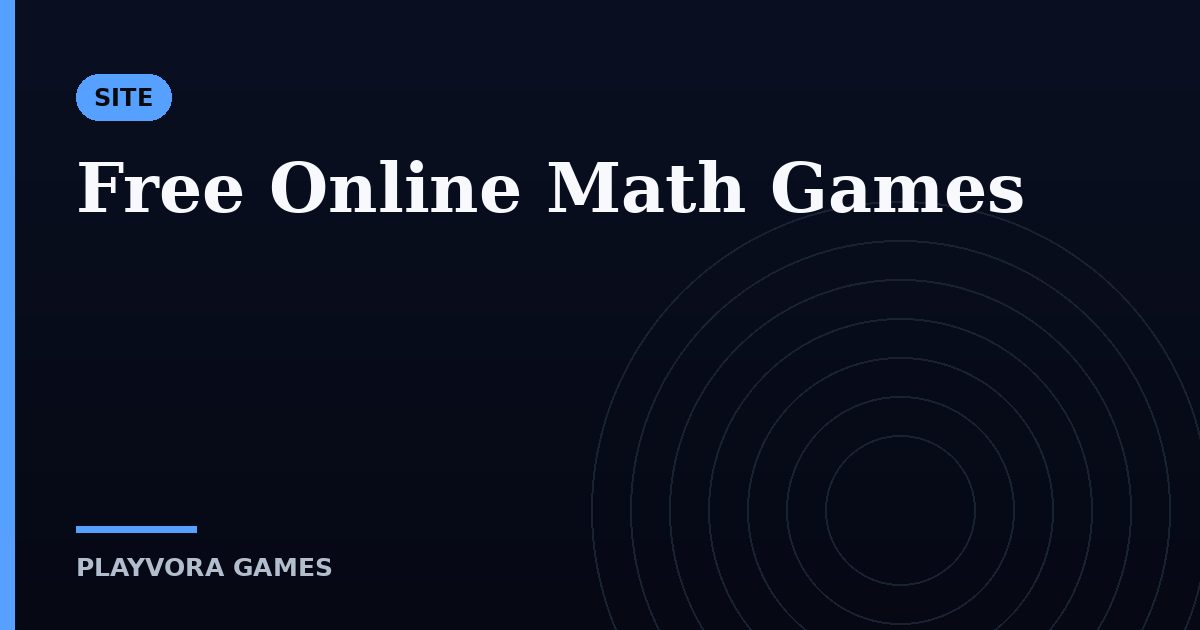 Free Online Math Games