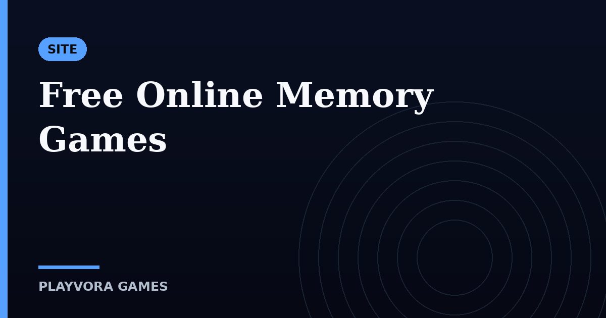 Free Online Memory Games