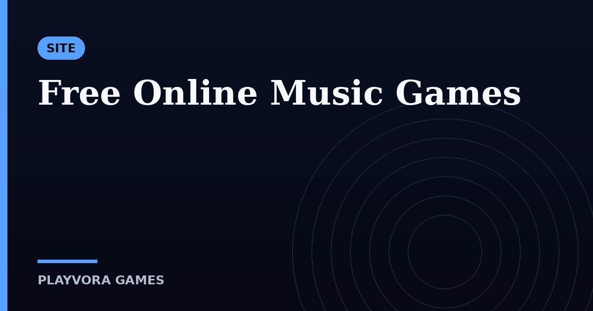 Free Online Music Games