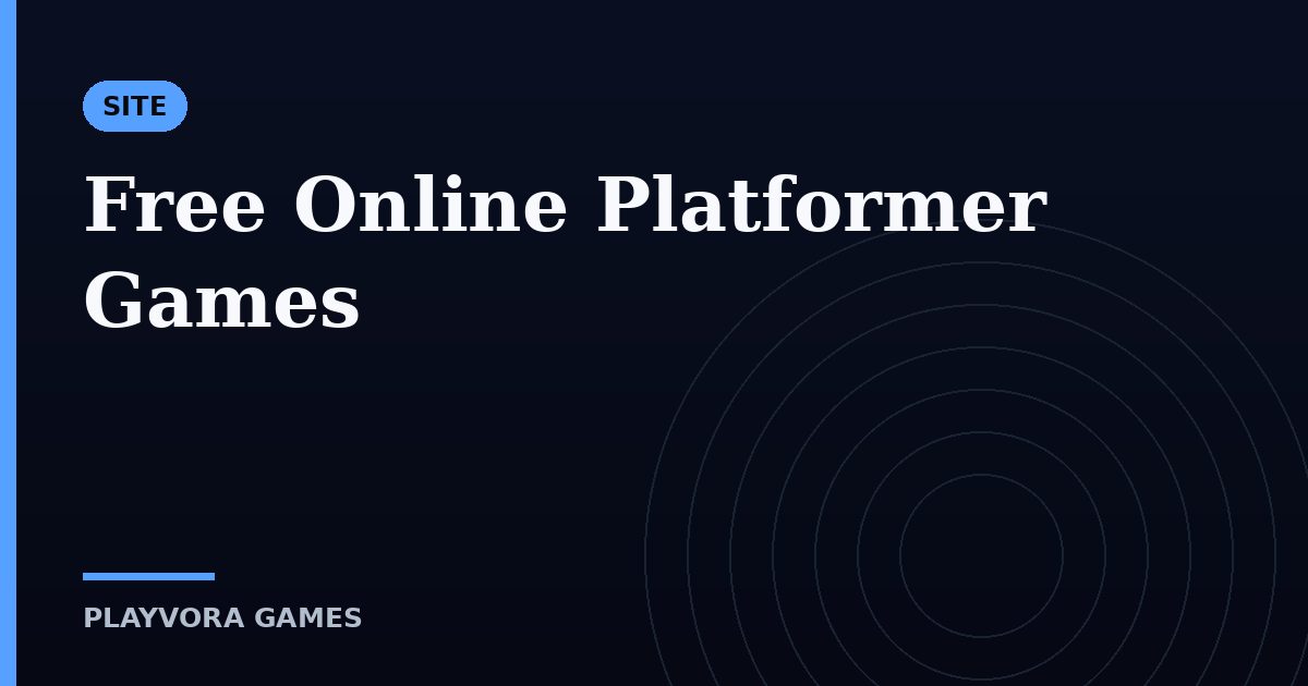 Free Online Platformer Games