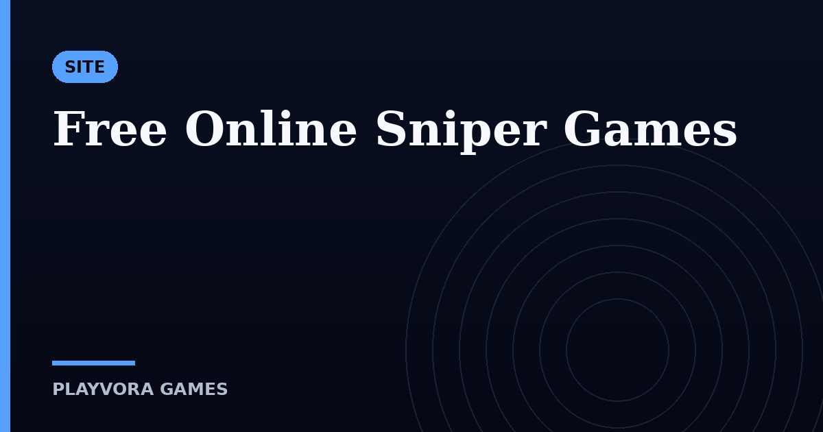 Free Online Sniper Games