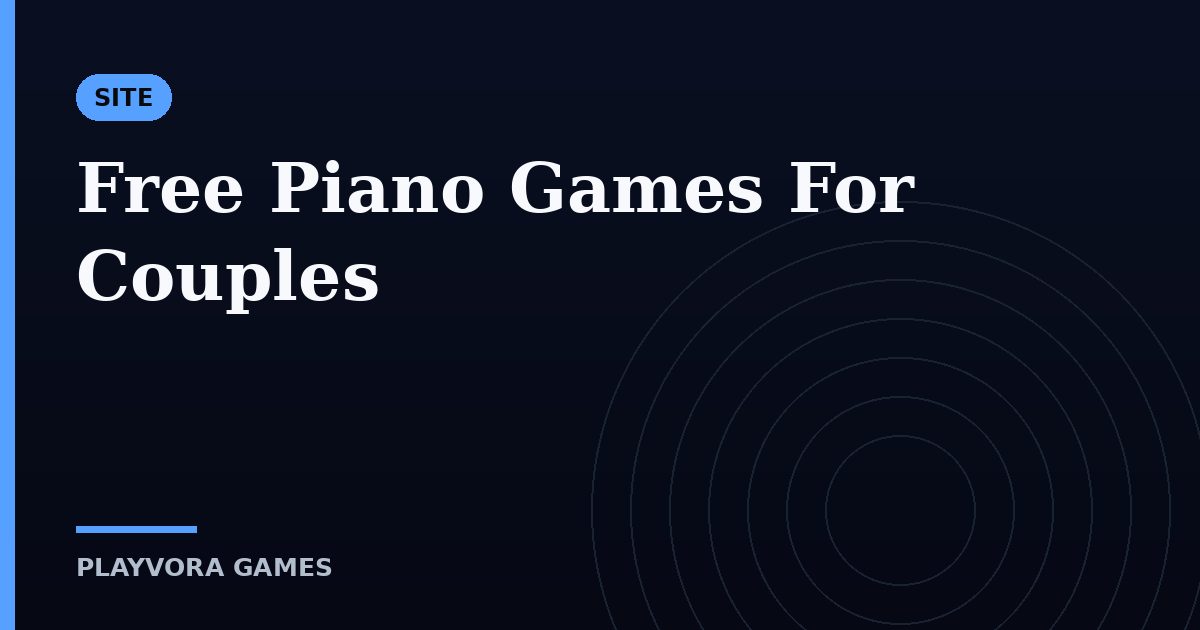 Free Piano Games For Couples