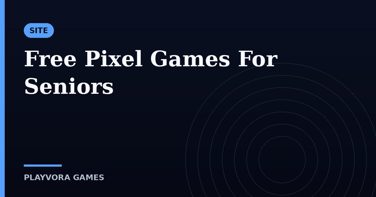 Free Pixel Games For Seniors