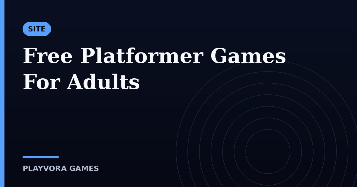 Free Platformer Games For Adults