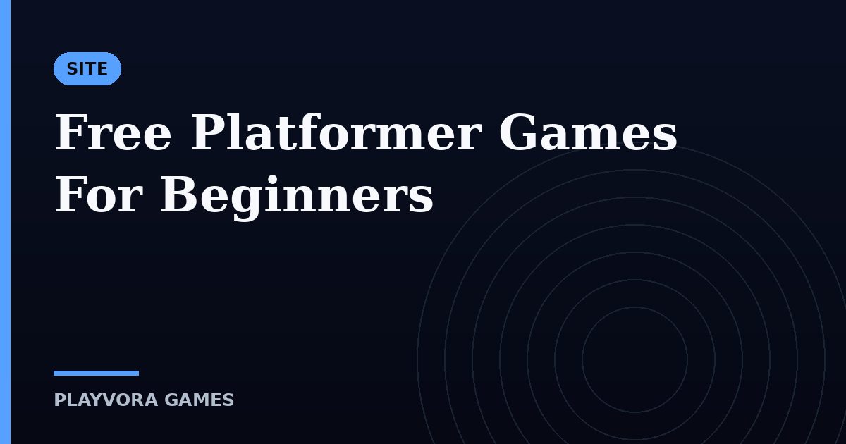 Free Platformer Games For Beginners