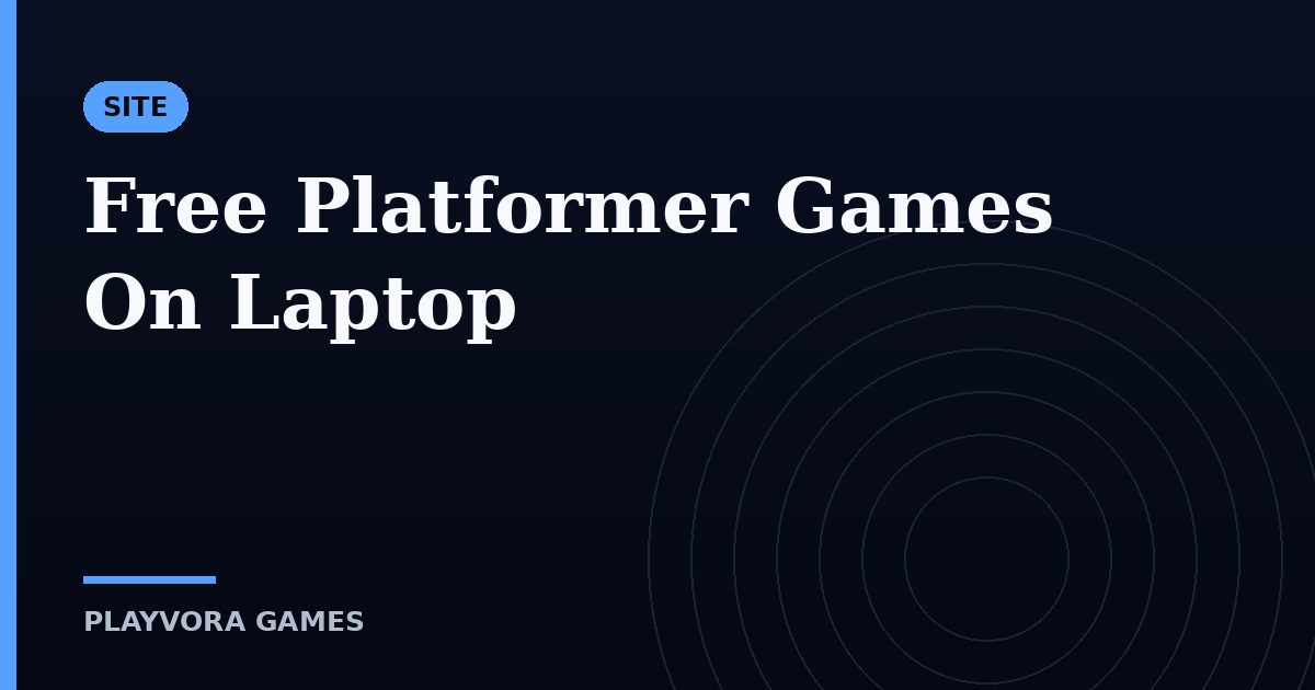 Free Platformer Games On Laptop