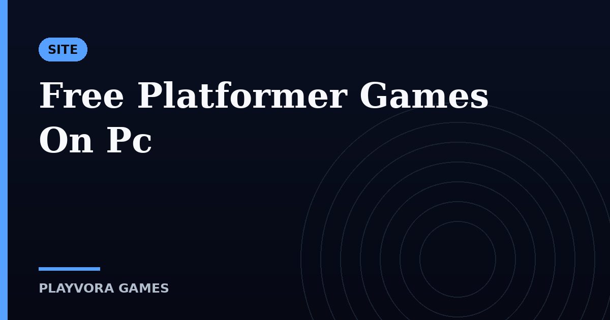 Free Platformer Games On Pc