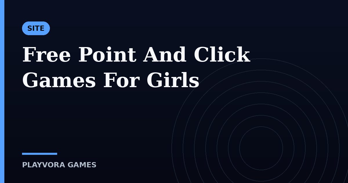Free Point And Click Games For Girls