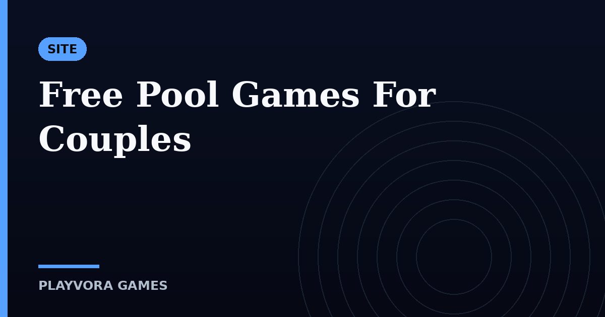 Free Pool Games For Couples