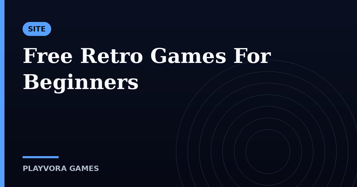 Free Retro Games For Beginners