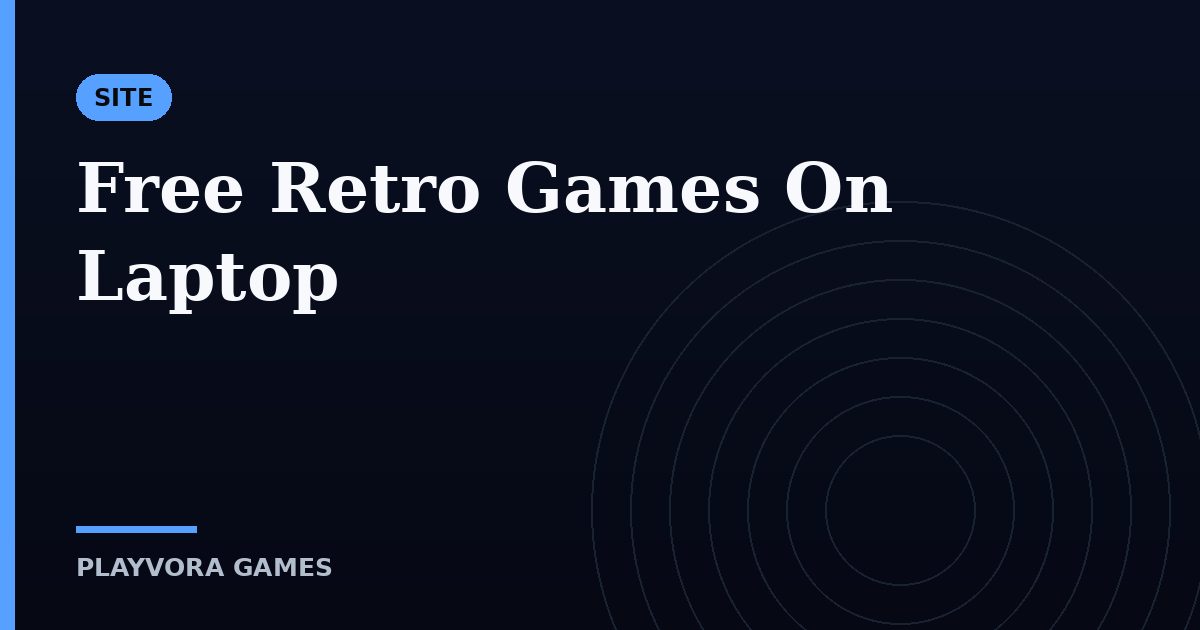 Free Retro Games On Laptop