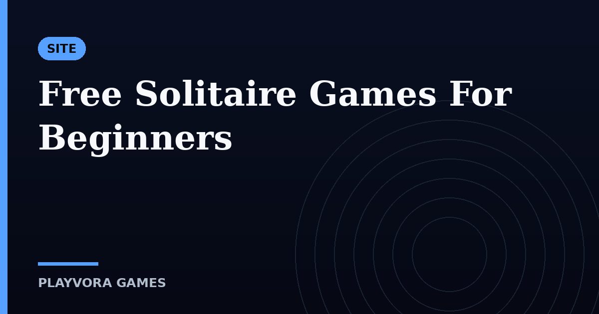 Free Solitaire Games For Beginners