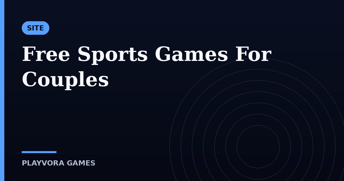 Free Sports Games For Couples