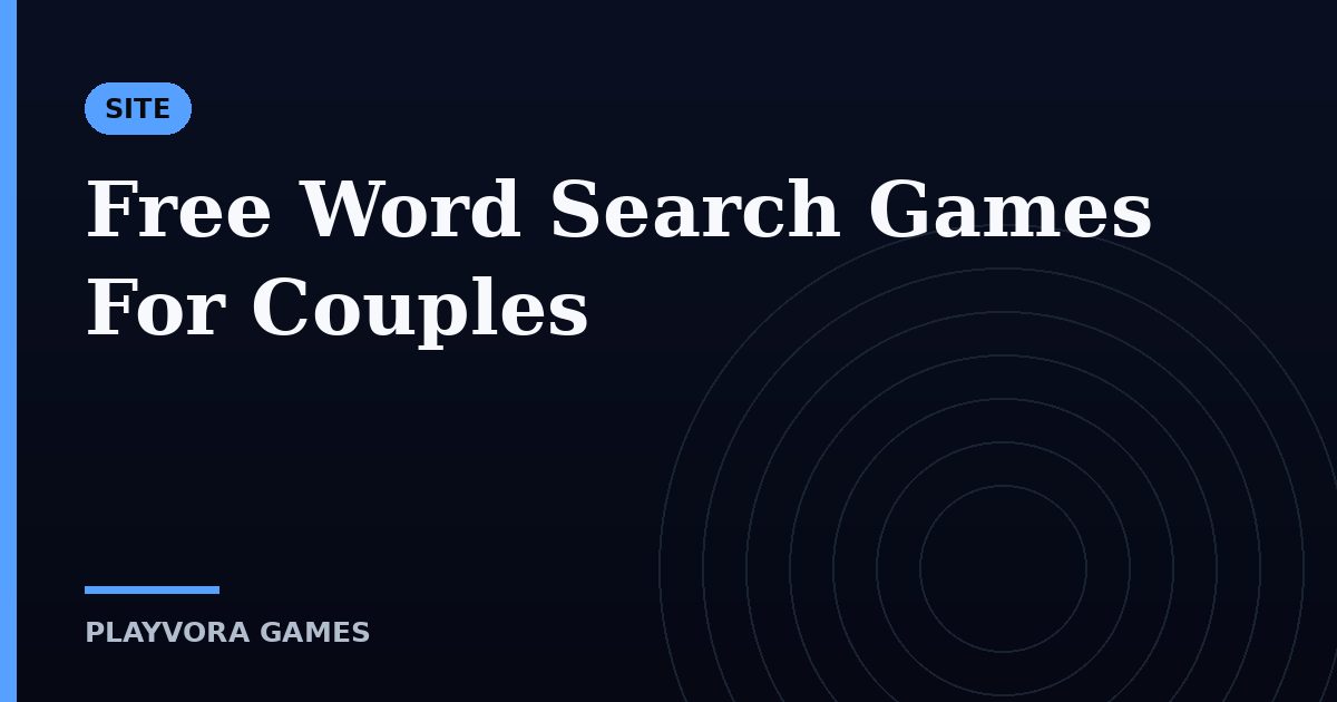 Free Word Search Games For Couples
