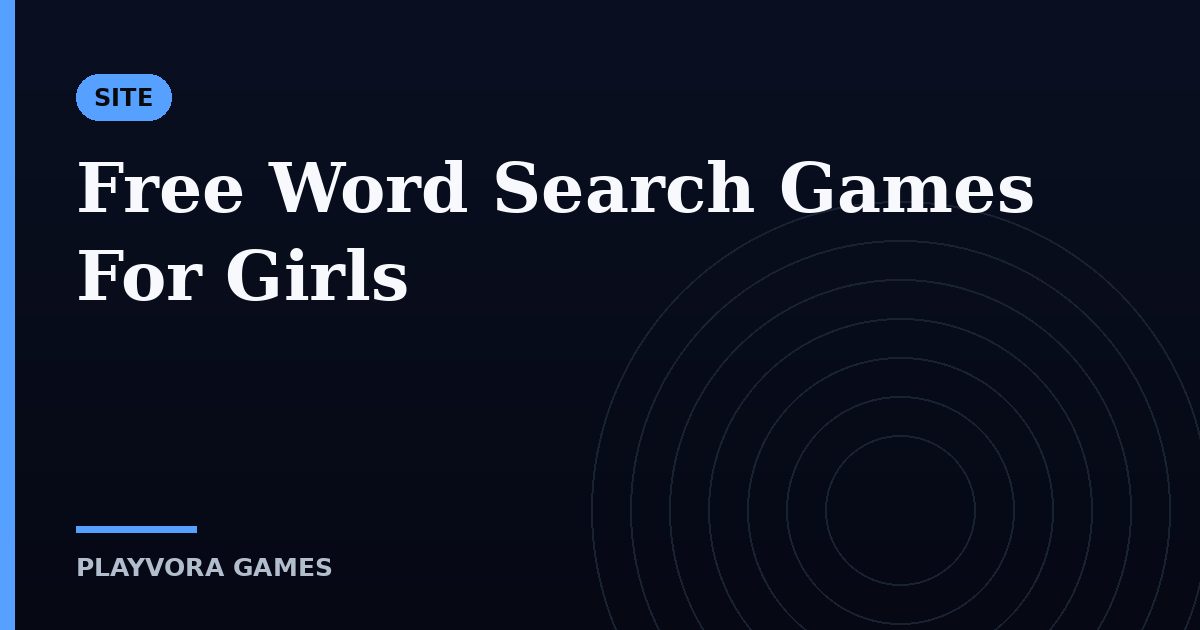 Free Word Search Games For Girls