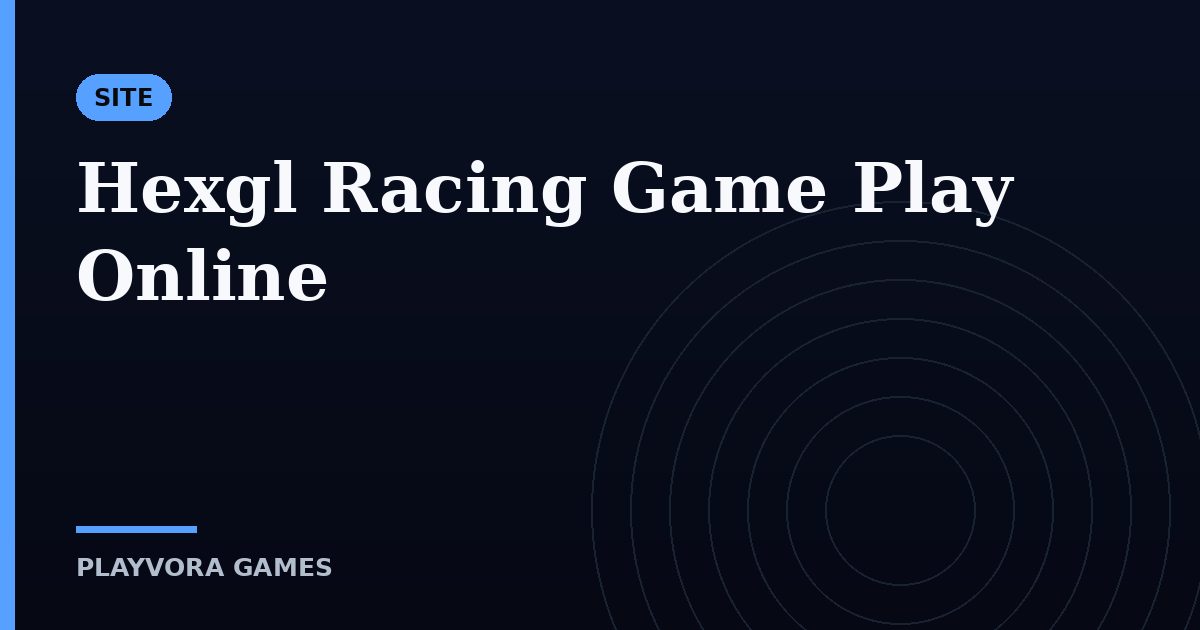 Hexgl Racing Game Play Online