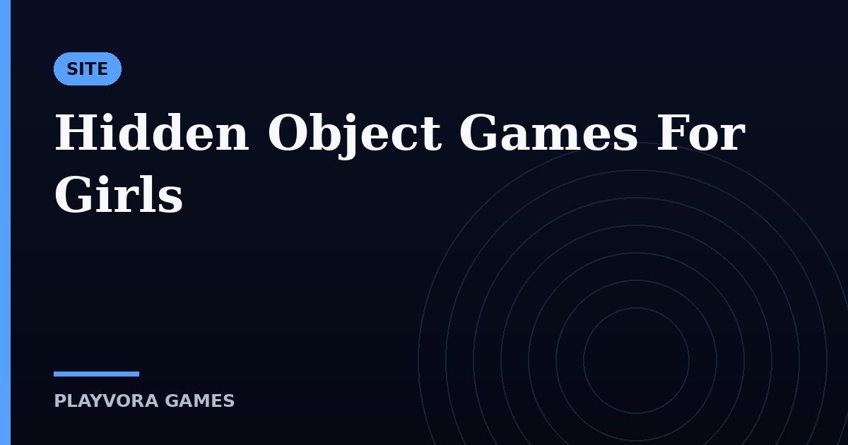 Hidden Object Games For Girls