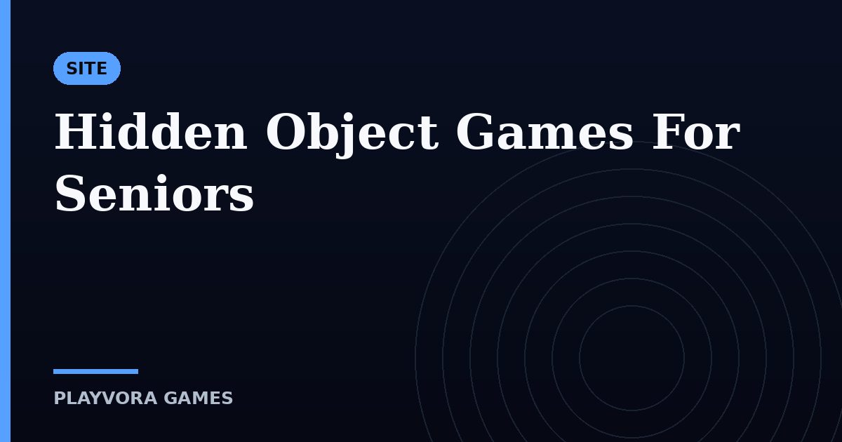 Hidden Object Games For Seniors