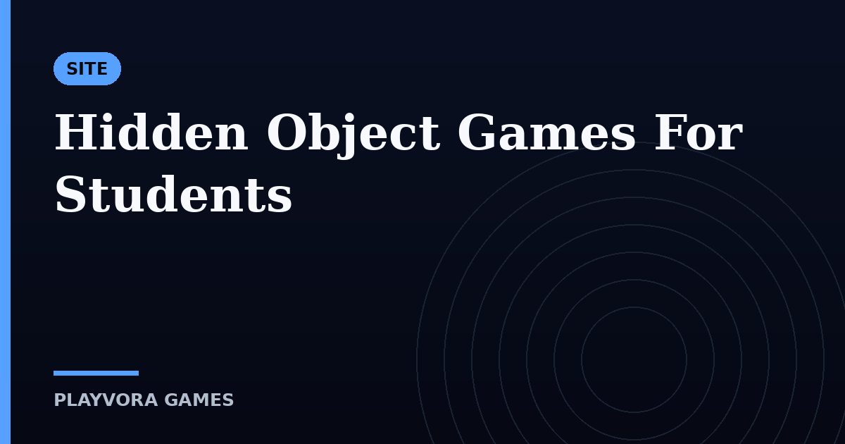 Hidden Object Games For Students