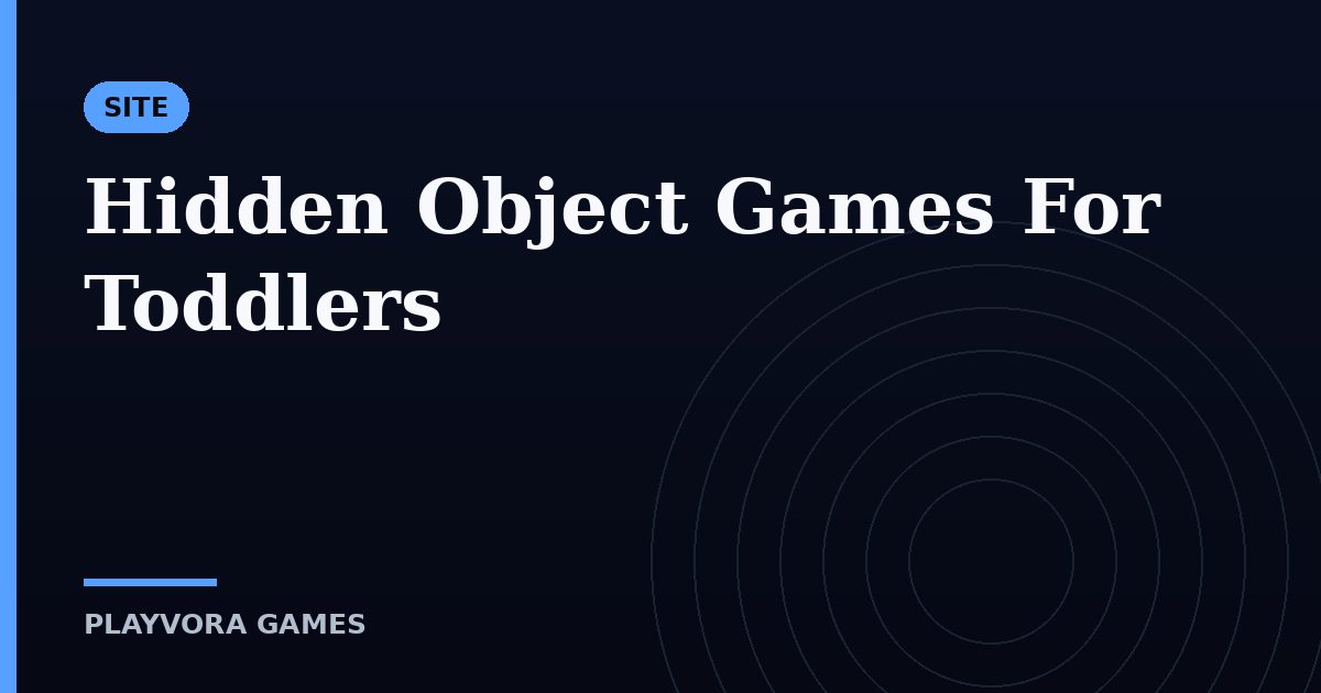Hidden Object Games For Toddlers