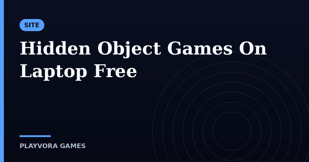 Hidden Object Games On Laptop Free