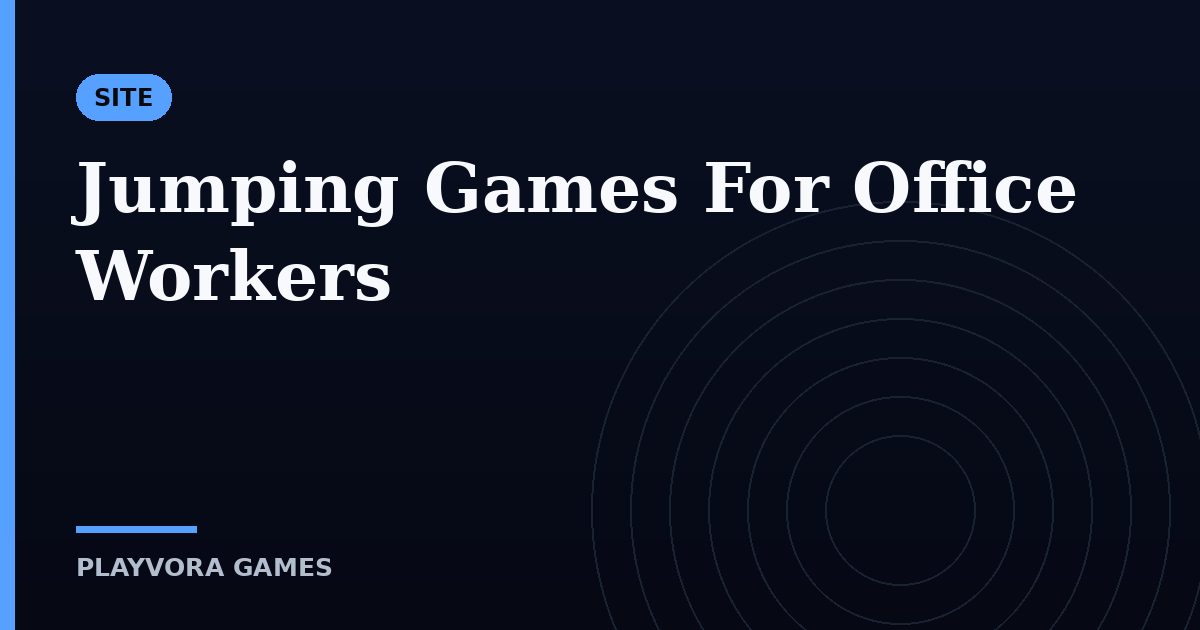 Jumping Games For Office Workers