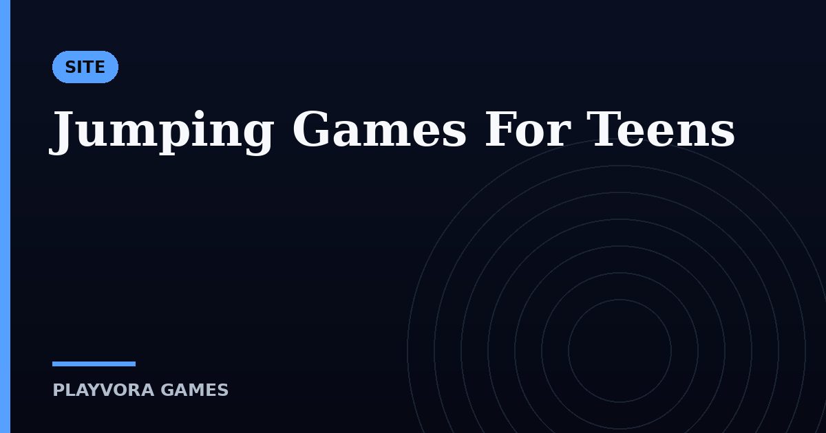 Jumping Games For Teens