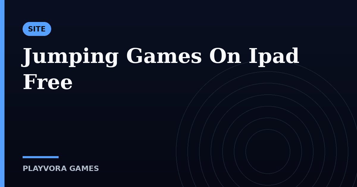 Jumping Games On Ipad Free