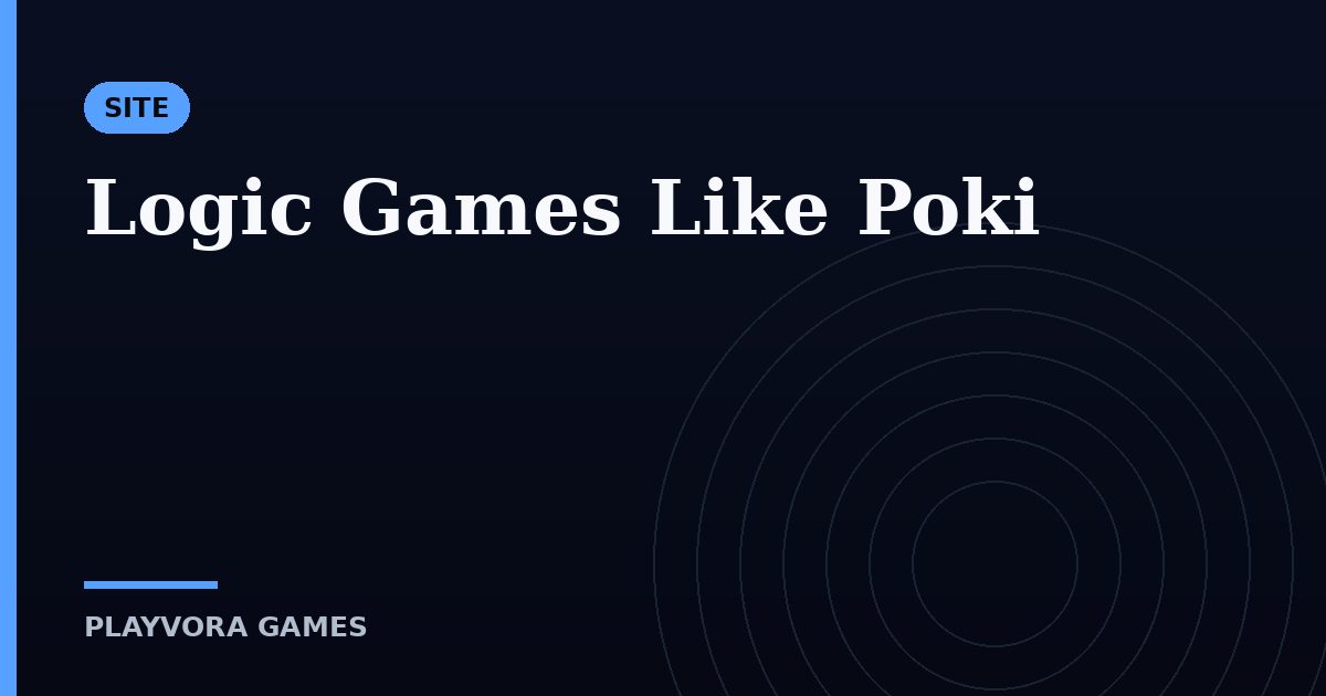 Logic Games Like Poki