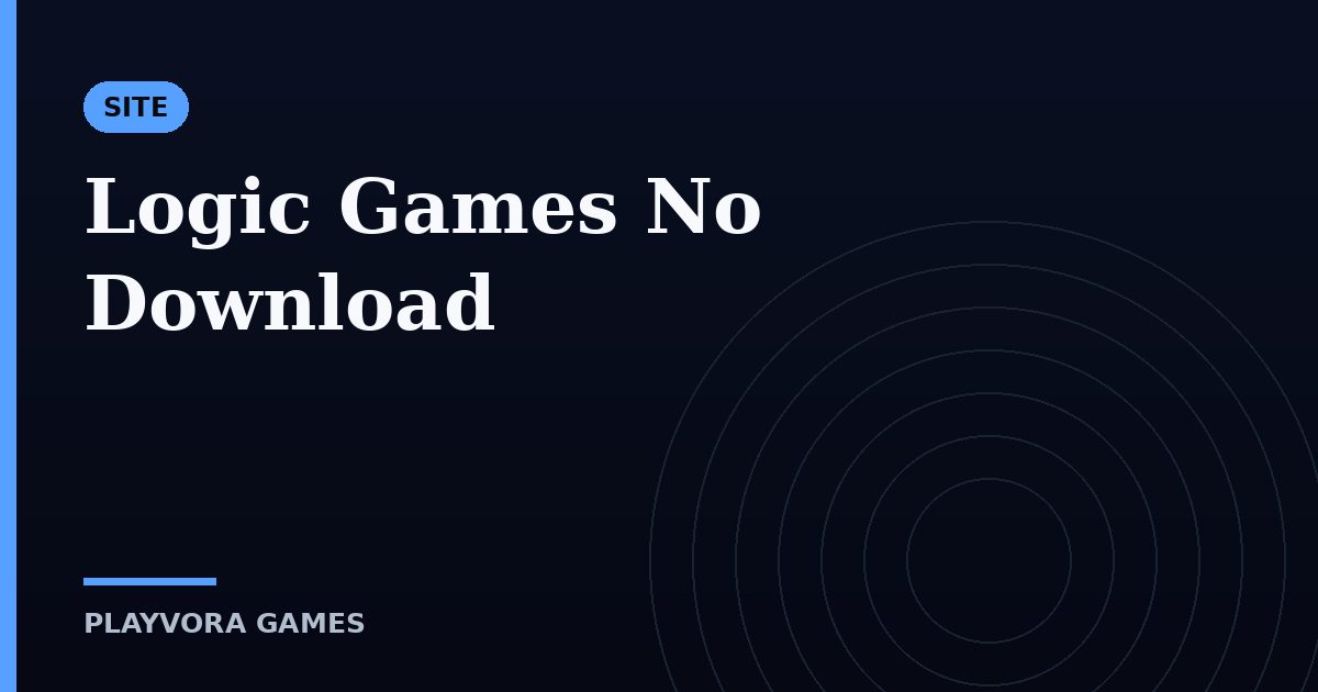 Logic Games No Download