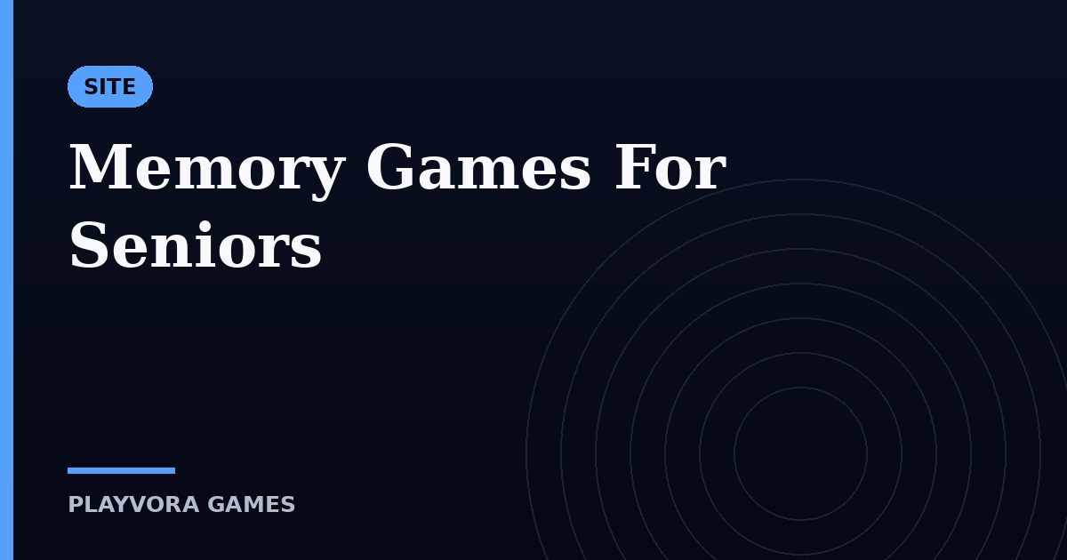 Memory Games For Seniors