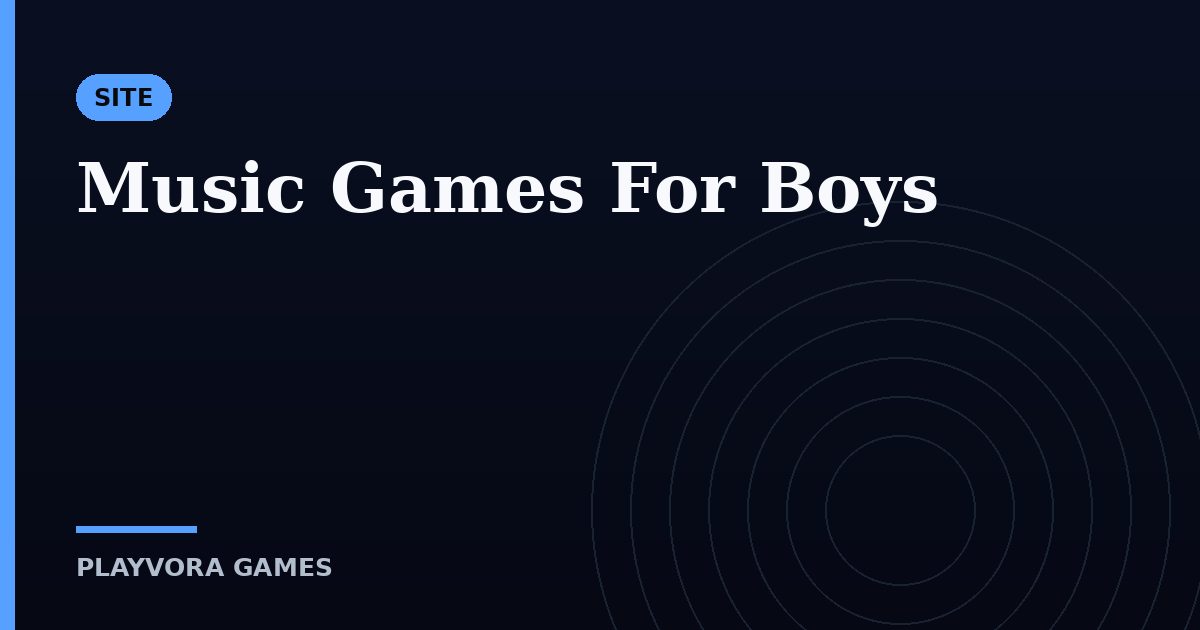 Music Games For Boys