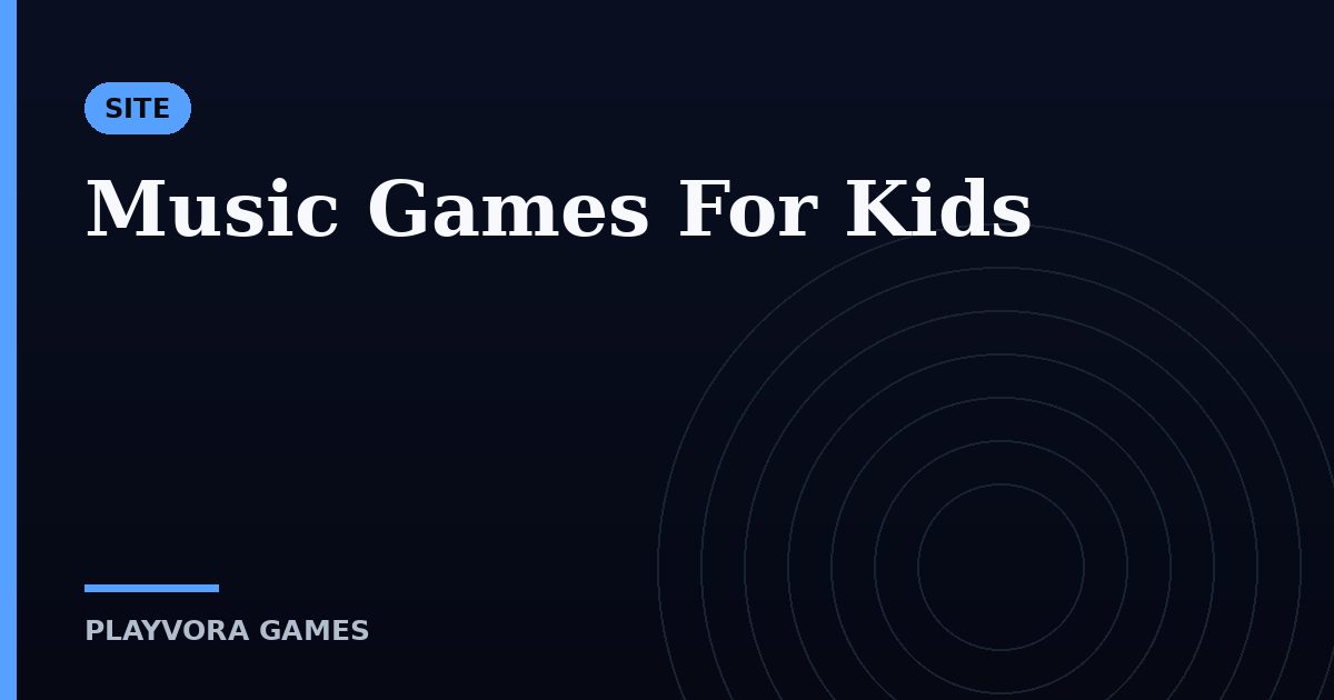 Music Games For Kids
