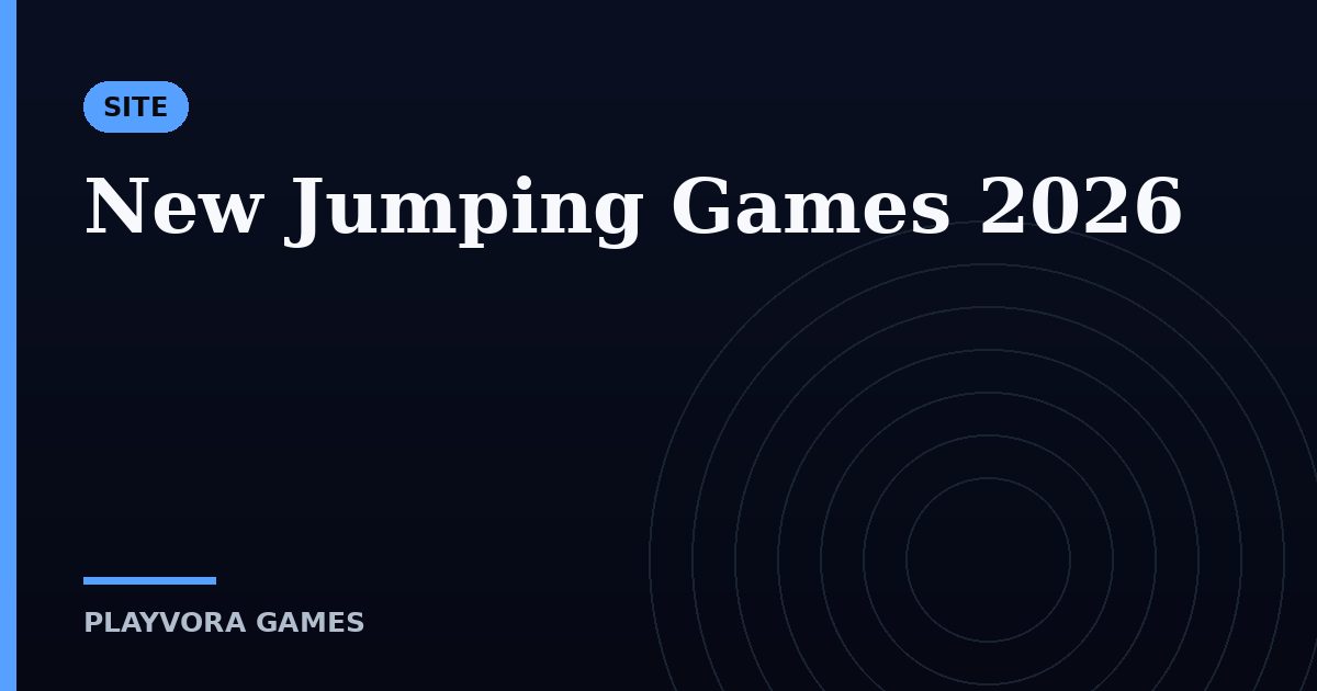 New Jumping Games 2026