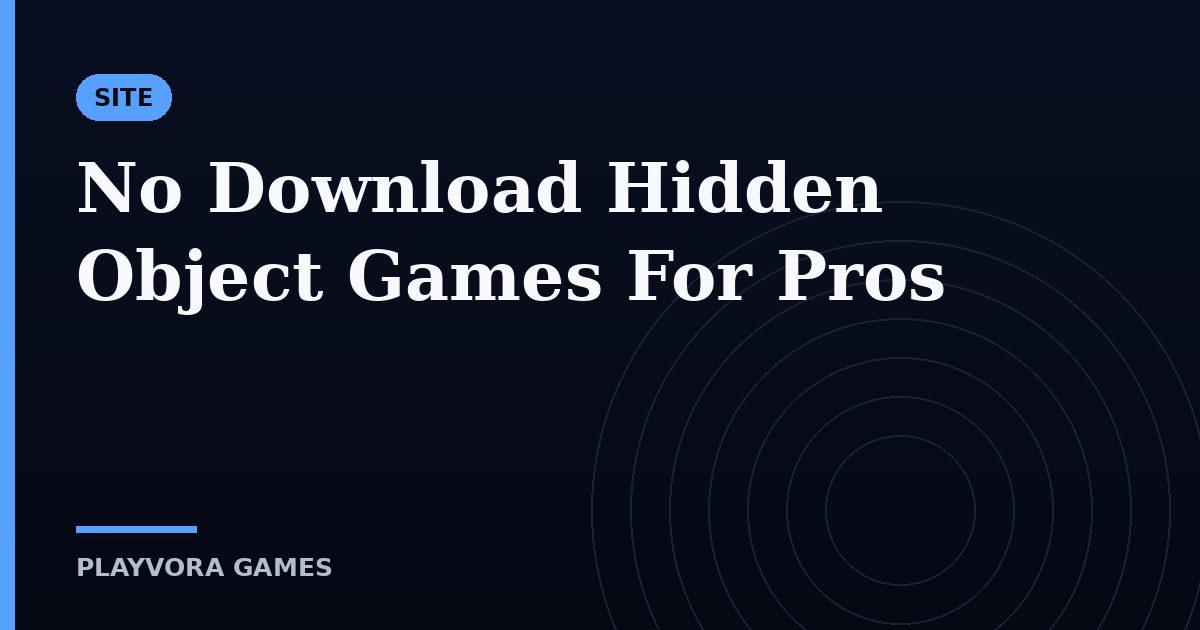 No Download Hidden Object Games For Pros