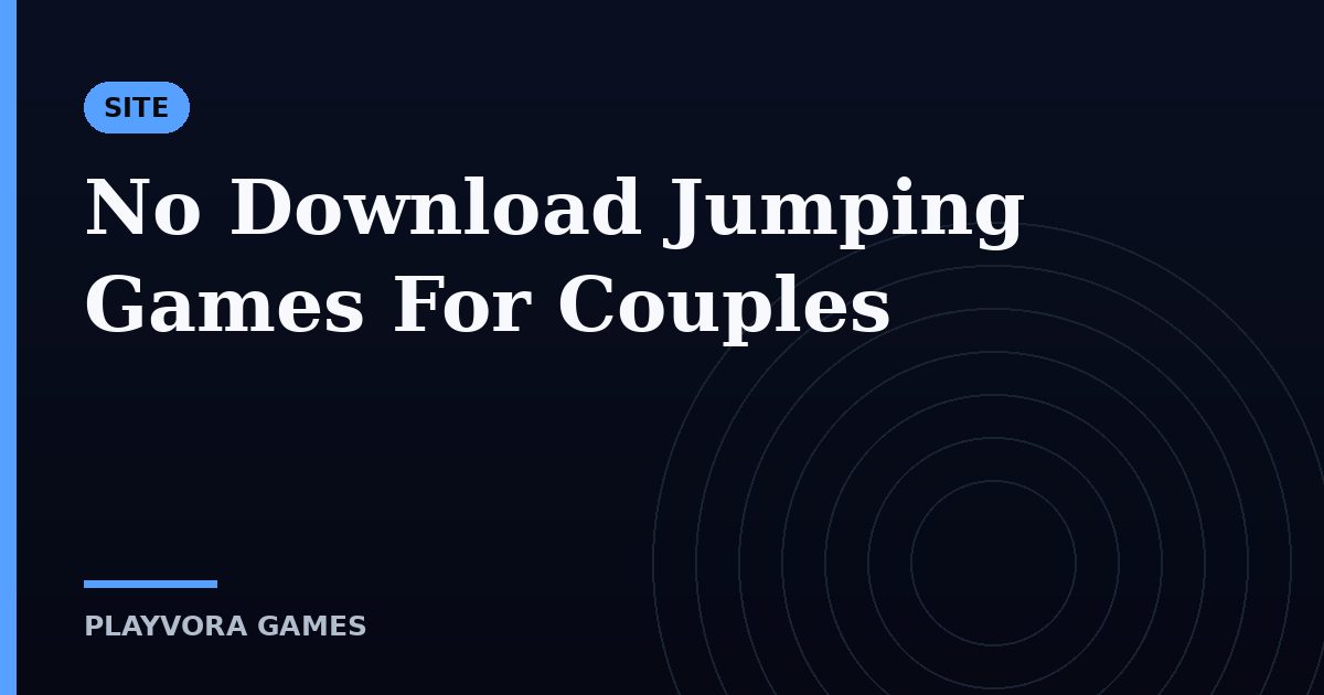 No Download Jumping Games For Couples