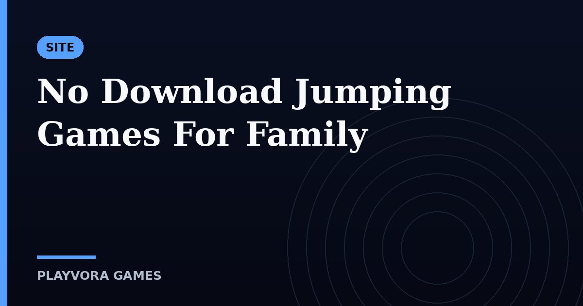 No Download Jumping Games For Family