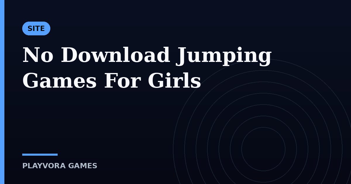 No Download Jumping Games For Girls