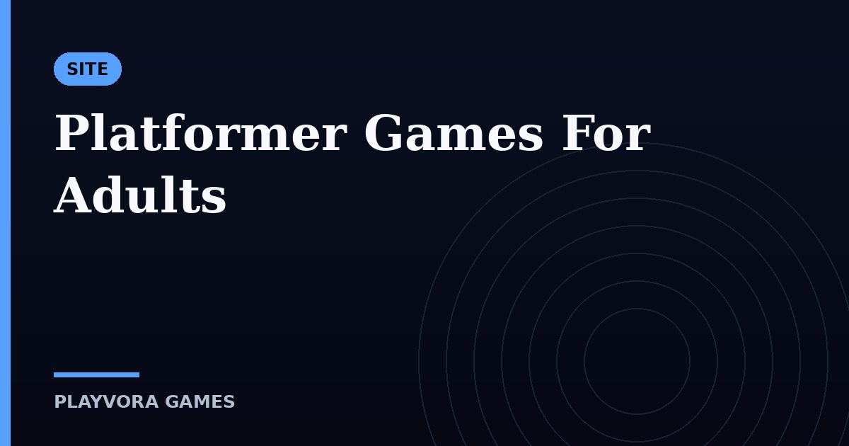 Platformer Games For Adults
