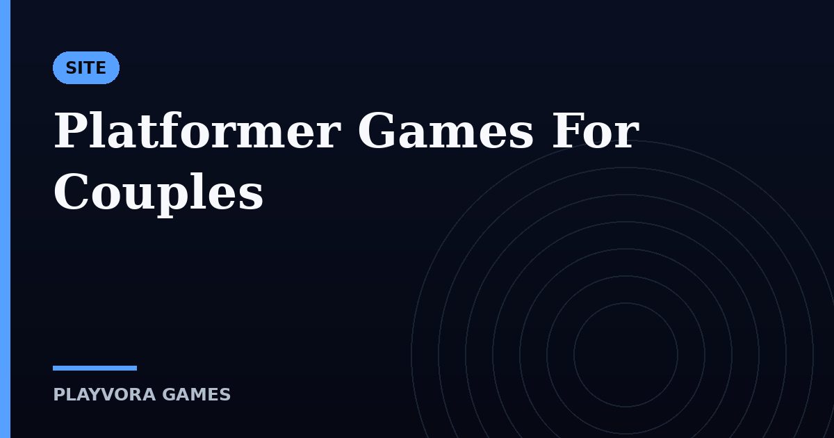 Platformer Games For Couples