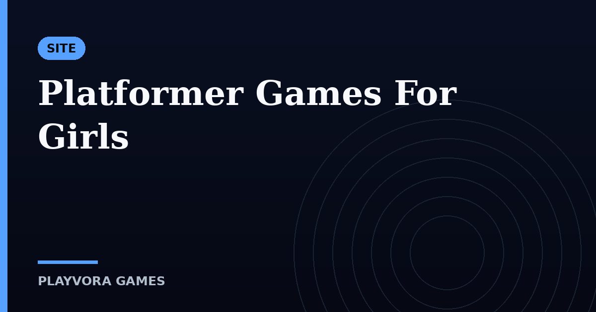 Platformer Games For Girls