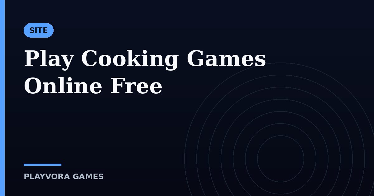 Play Cooking Games Online Free