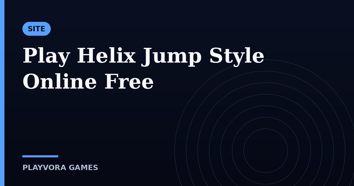 Play Helix Jump Style Online Free