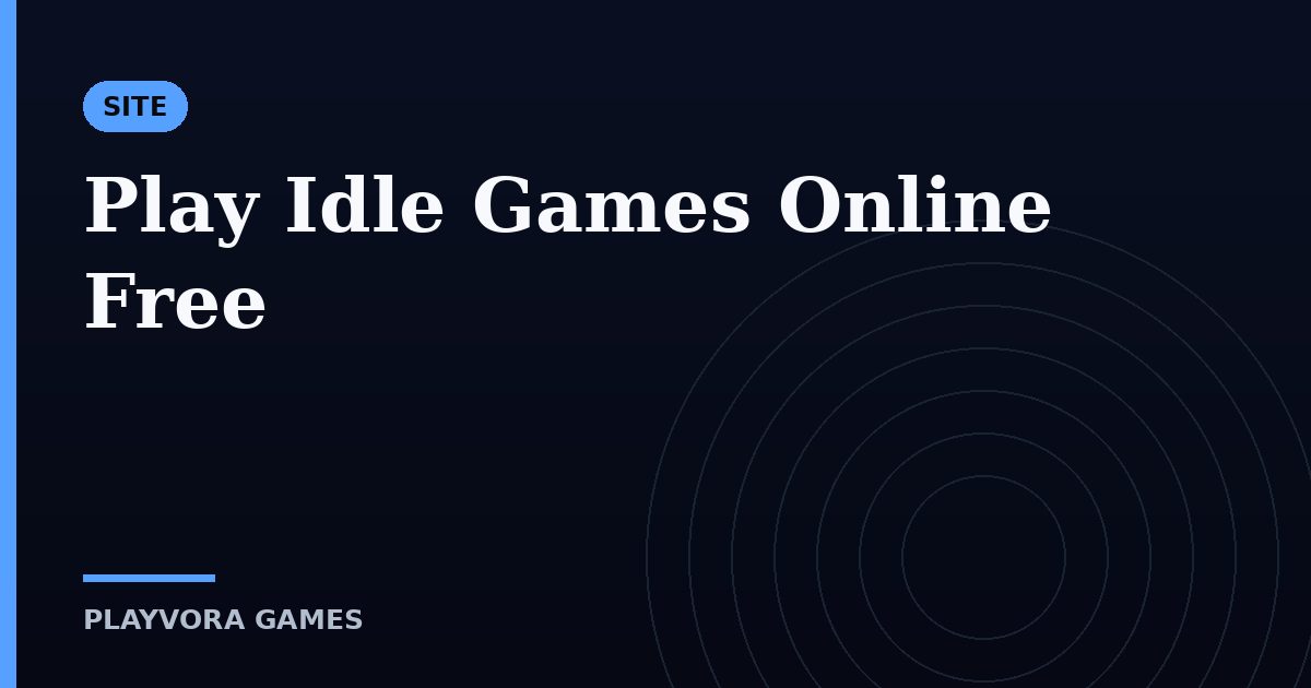Play Idle Games Online Free