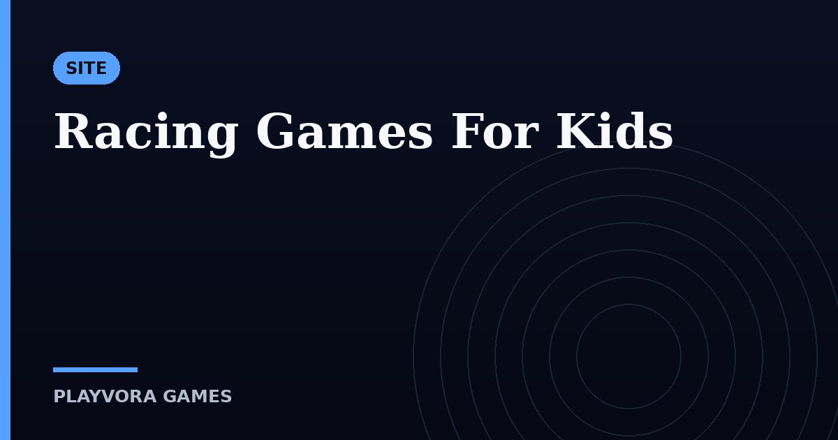 Racing Games For Kids