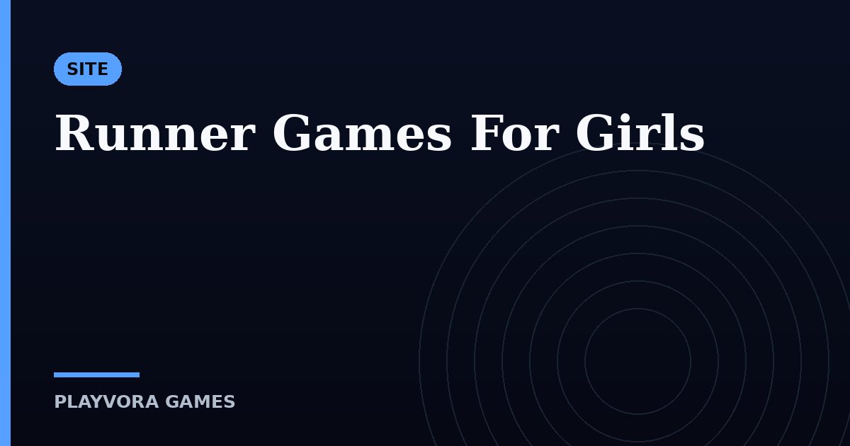 Runner Games For Girls